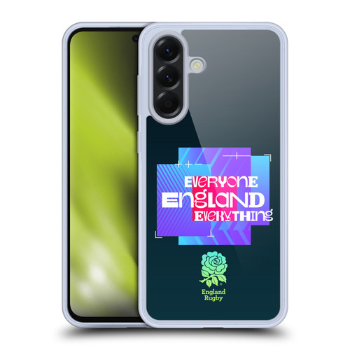 England Rugby Union This Rose Means Everything Slogan in Black Soft Gel Case for Samsung Galaxy A56 5G