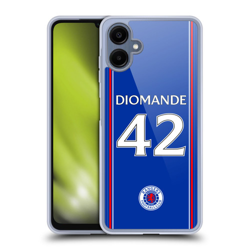 Rangers FC 2023/24 Players Home Kit Mohamed Diomande Soft Gel Case for Samsung Galaxy A06 4G / 5G