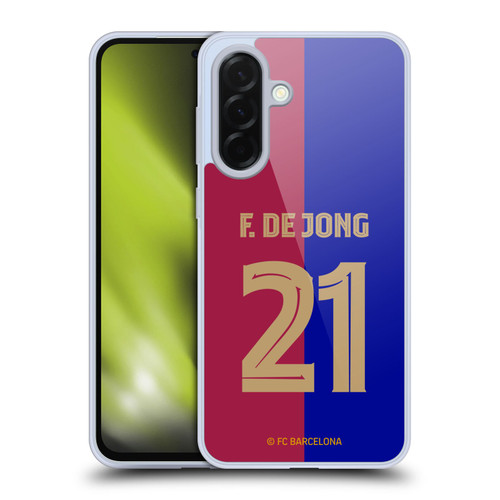 FC Barcelona 2024/25 Players Home Kit Frenkie de Jong Soft Gel Case for Samsung Galaxy A36 5G