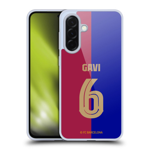 FC Barcelona 2024/25 Players Home Kit Gavi Soft Gel Case for Samsung Galaxy A36 5G