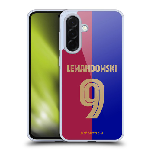 FC Barcelona 2024/25 Players Home Kit Robert Lewandowski Soft Gel Case for Samsung Galaxy A36 5G