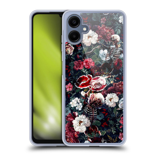 Riza Peker Skulls 9 Skeletal Bloom Soft Gel Case for Samsung Galaxy A06 4G / 5G