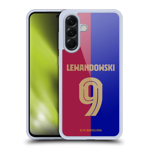 FC Barcelona 2024/25 Players Home Kit Robert Lewandowski Soft Gel Case for Samsung Galaxy A56 5G