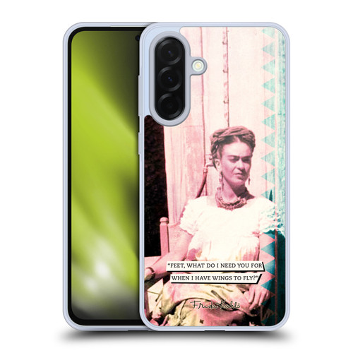 Frida Kahlo Portraits And Quotes Strange Soft Gel Case for Samsung Galaxy A36 5G