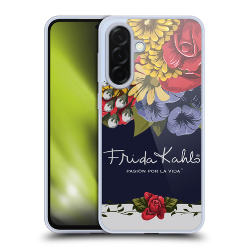Frida Kahlo Red Florals Blooms Soft Gel Case for Samsung Galaxy A36 5G