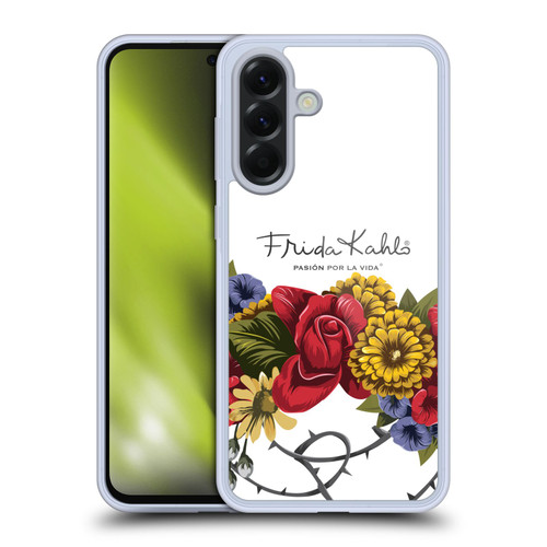 Frida Kahlo Red Florals Bunch Soft Gel Case for Samsung Galaxy A56 5G