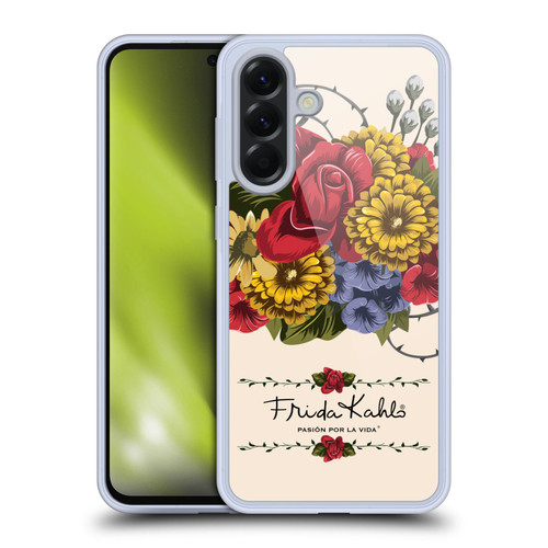 Frida Kahlo Red Florals Vine Soft Gel Case for Samsung Galaxy A56 5G