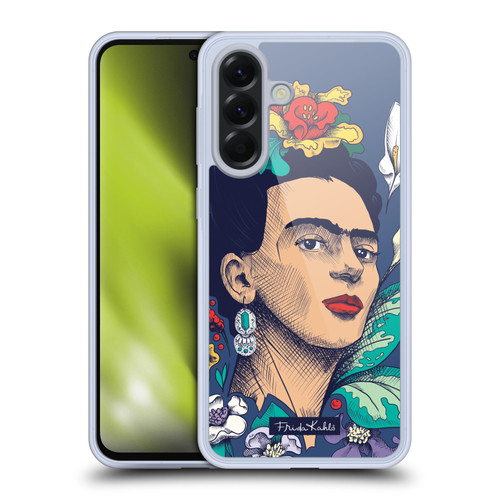 Frida Kahlo Sketch Flowers Soft Gel Case for Samsung Galaxy A56 5G