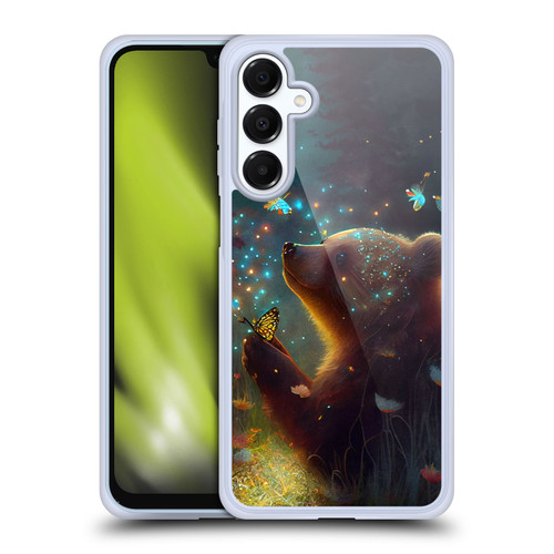 JK Stewart Art Bear Soft Gel Case for Samsung Galaxy A16 5G & MagSafe