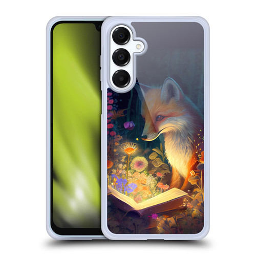 JK Stewart Art Fox Reading Soft Gel Case for Samsung Galaxy A16 5G & MagSafe