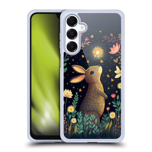 JK Stewart Art Rabbit Catching Falling Star Soft Gel Case for Samsung Galaxy A16 5G & MagSafe