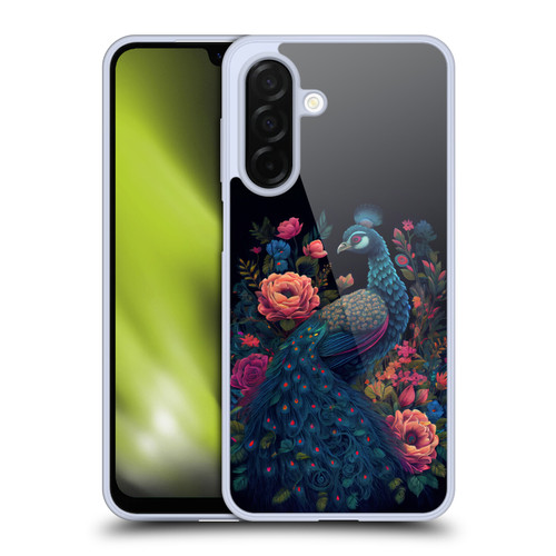 JK Stewart Graphics Peacock In Night Garden Soft Gel Case for Samsung Galaxy A26 5G