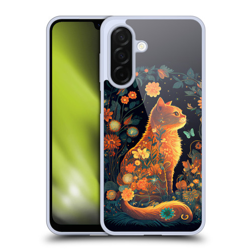 JK Stewart Key Art Orange Cat Sitting Soft Gel Case for Samsung Galaxy A26 5G