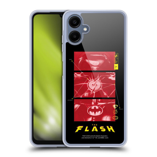 The Flash 2023 Graphics Suit Logos Soft Gel Case for Samsung Galaxy A06 4G / 5G