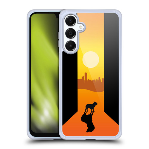 Klaudia Senator French Bulldog 2 Shadow At Sunset Soft Gel Case for Samsung Galaxy A16 5G & MagSafe