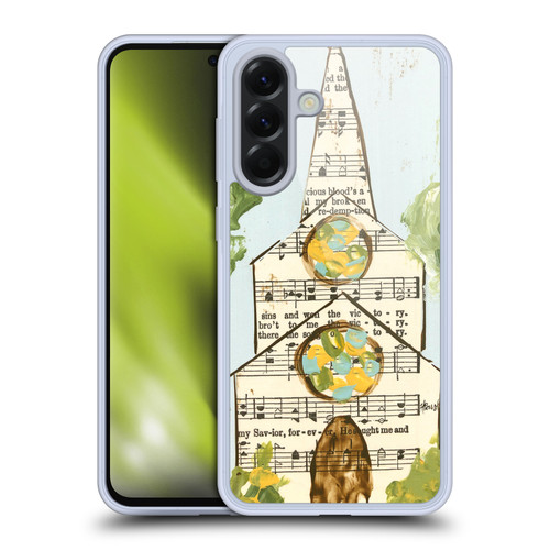 Haley Bush Church Painting Hymnal Page Soft Gel Case for Samsung Galaxy A56 5G