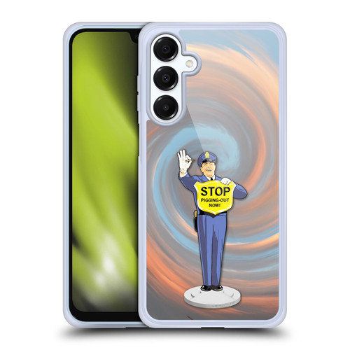 Larry Grossman Retro Collection Stop Pigging Out Soft Gel Case for Samsung Galaxy A16 5G & MagSafe