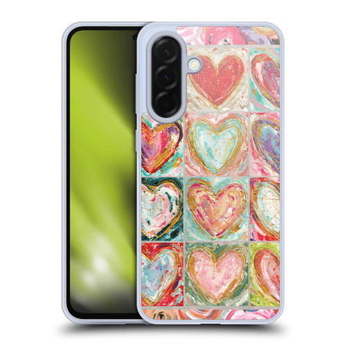 Haley Bush Pattern Painting Hearts Soft Gel Case for Samsung Galaxy A36 5G