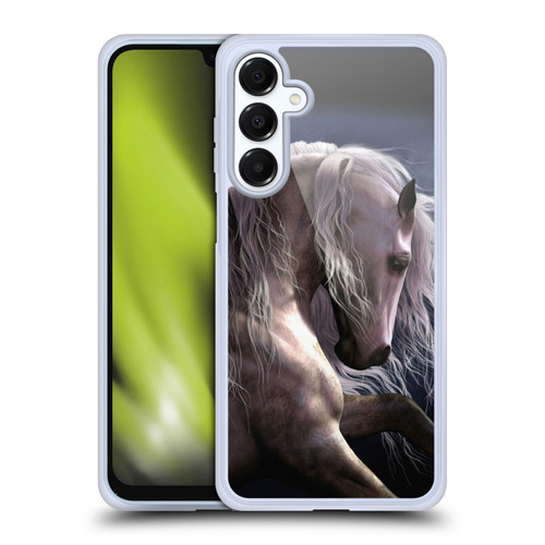 Laurie Prindle Western Stallion Night Silver Ghost II Soft Gel Case for Samsung Galaxy A16 5G & MagSafe