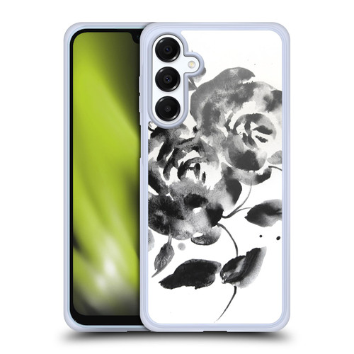 Mai Autumn Floral Blooms Black Beauty Soft Gel Case for Samsung Galaxy A16 5G & MagSafe