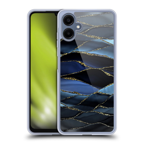 UtArt Dark Night Marble Deep Sparkle Waves Soft Gel Case for Samsung Galaxy A06 4G / 5G