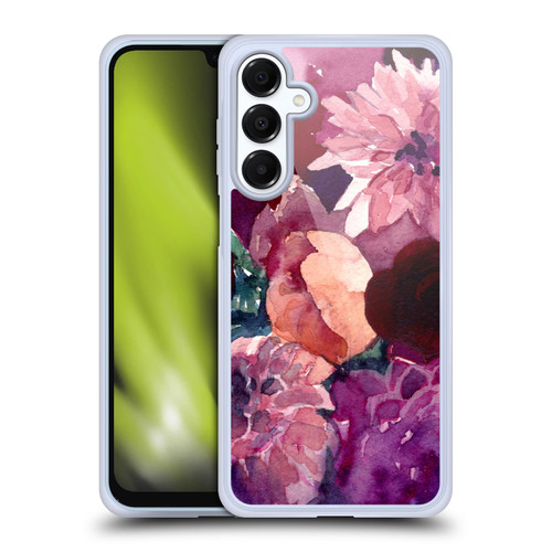 Mai Autumn Floral Garden Dahlias Soft Gel Case for Samsung Galaxy A16 5G & MagSafe
