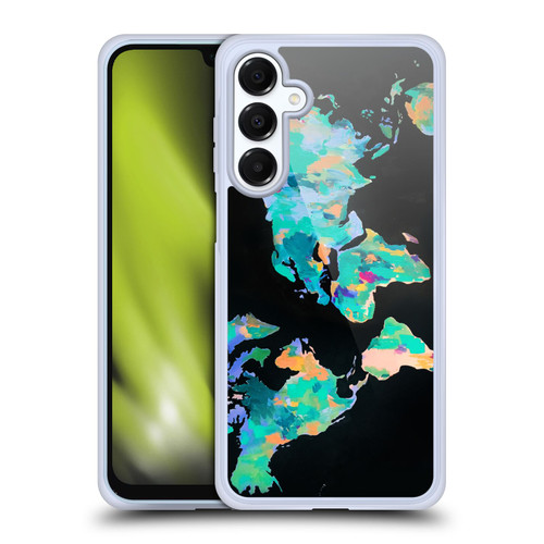 Mai Autumn Paintings World Map Soft Gel Case for Samsung Galaxy A16 5G & MagSafe