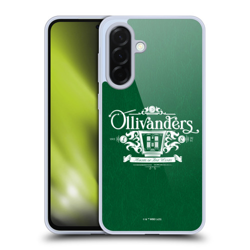 Harry Potter Locations Typography Ollivanders Soft Gel Case for Samsung Galaxy A36 5G
