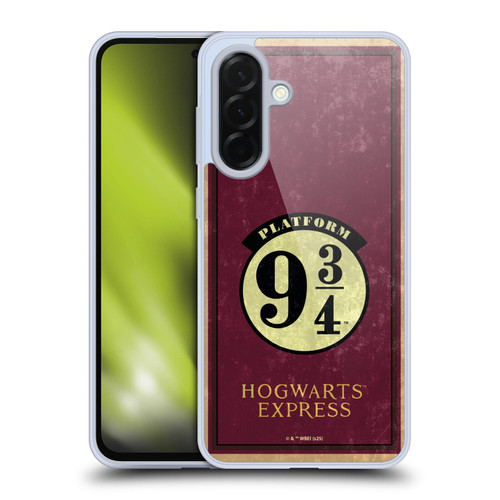 Harry Potter Locations Typography Platform 9 3/4 Soft Gel Case for Samsung Galaxy A36 5G