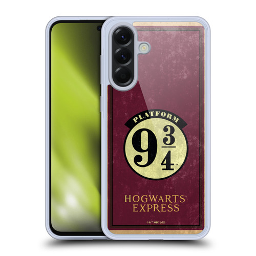 Harry Potter Locations Typography Platform 9 3/4 Soft Gel Case for Samsung Galaxy A56 5G