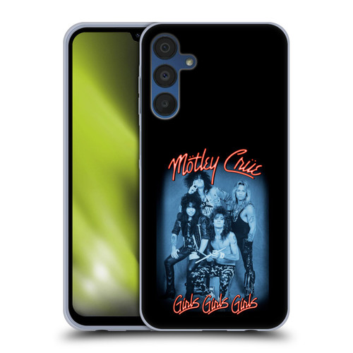 Motley Crue Key Art Girls Neon Soft Gel Case for Samsung Galaxy A15 & MagSafe