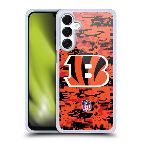NFL Cincinnati Bengals Graphics Digital Camouflage Soft Gel Case for Samsung Galaxy A16 5G & MagSafe