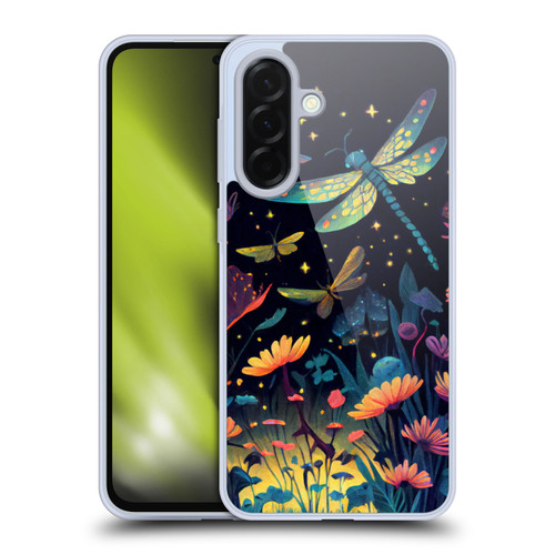 JK Stewart Art Dragonflies In Night Garden Soft Gel Case for Samsung Galaxy A36 5G