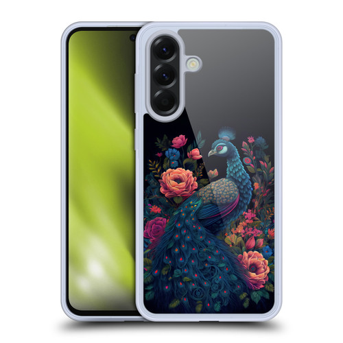JK Stewart Graphics Peacock In Night Garden Soft Gel Case for Samsung Galaxy A56 5G