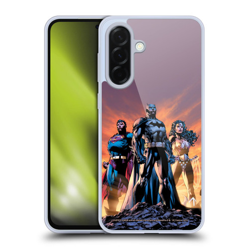 Justice League DC Comics Comic Book Covers Icons Trinity Soft Gel Case for Samsung Galaxy A36 5G