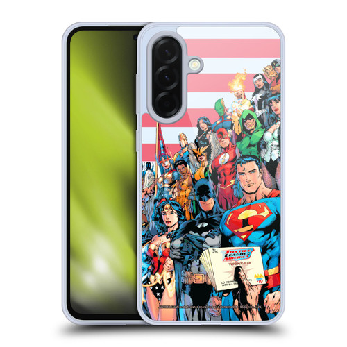 Justice League DC Comics Comic Book Covers Of America #1 Soft Gel Case for Samsung Galaxy A36 5G