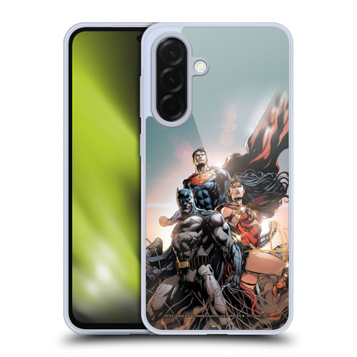 Justice League DC Comics Comic Book Covers Rebirth Trinity #1 Soft Gel Case for Samsung Galaxy A36 5G