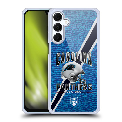 NFL Carolina Panthers Logo Art Football Stripes Soft Gel Case for Samsung Galaxy A16 5G & MagSafe