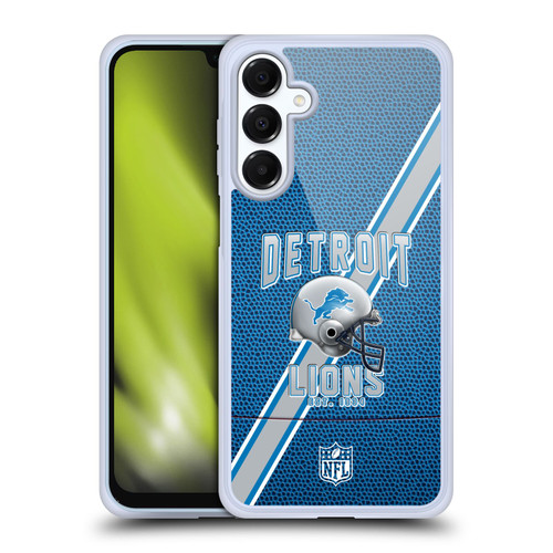 NFL Detroit Lions Logo Art Football Stripes Soft Gel Case for Samsung Galaxy A16 5G & MagSafe
