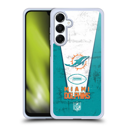 NFL Miami Dolphins Logo Art Banner Soft Gel Case for Samsung Galaxy A16 5G & MagSafe
