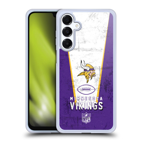 NFL Minnesota Vikings Logo Art Banner Soft Gel Case for Samsung Galaxy A16 5G & MagSafe
