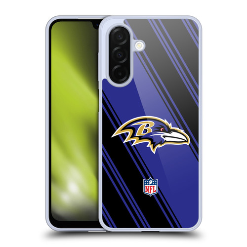 NFL Baltimore Ravens Artwork Stripes Soft Gel Case for Samsung Galaxy A26 5G
