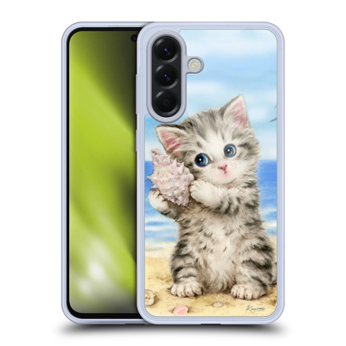 Kayomi Harai Animals And Fantasy Seashell Kitten At Beach Soft Gel Case for Samsung Galaxy A56 5G