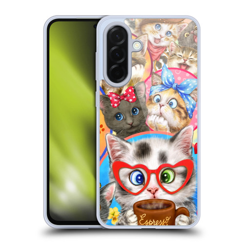 Kayomi Harai Graphic Art Character Cats Soft Gel Case for Samsung Galaxy A36 5G