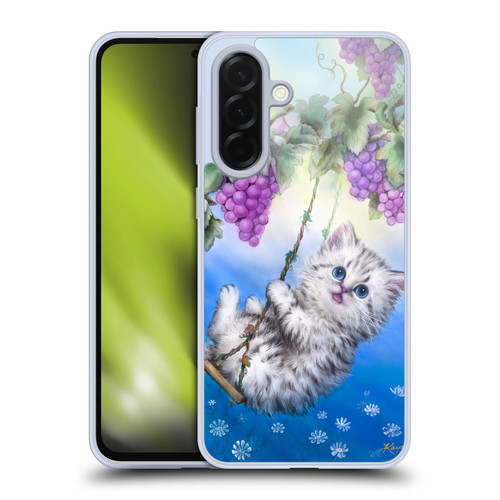 Kayomi Harai Graphic Art Kitten Swing With Grapes Soft Gel Case for Samsung Galaxy A36 5G