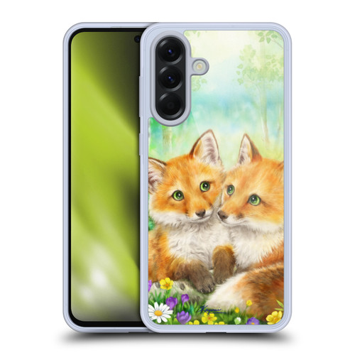 Kayomi Harai Graphic Art Fox Couple In Forest Soft Gel Case for Samsung Galaxy A56 5G