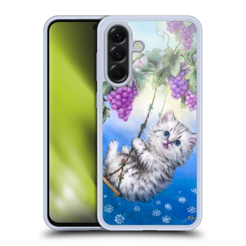 Kayomi Harai Graphic Art Kitten Swing With Grapes Soft Gel Case for Samsung Galaxy A56 5G