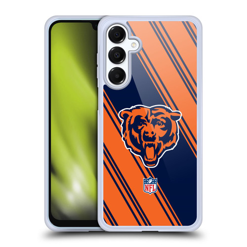 NFL Chicago Bears Artwork Stripes Soft Gel Case for Samsung Galaxy A16 5G & MagSafe