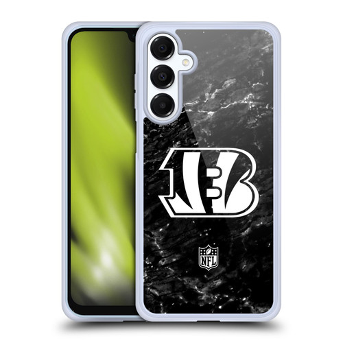 NFL Cincinnati Bengals Artwork Marble Soft Gel Case for Samsung Galaxy A16 5G & MagSafe