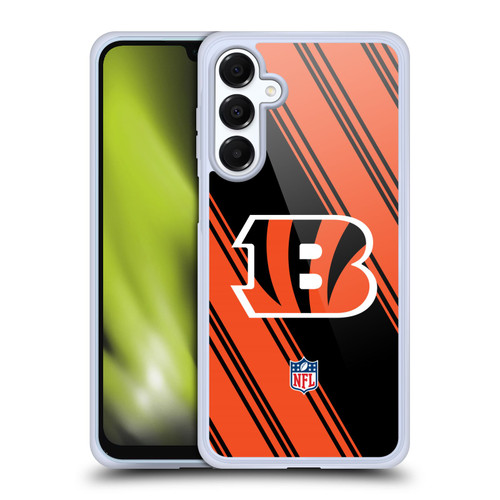 NFL Cincinnati Bengals Artwork Stripes Soft Gel Case for Samsung Galaxy A16 5G & MagSafe
